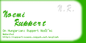 noemi ruppert business card